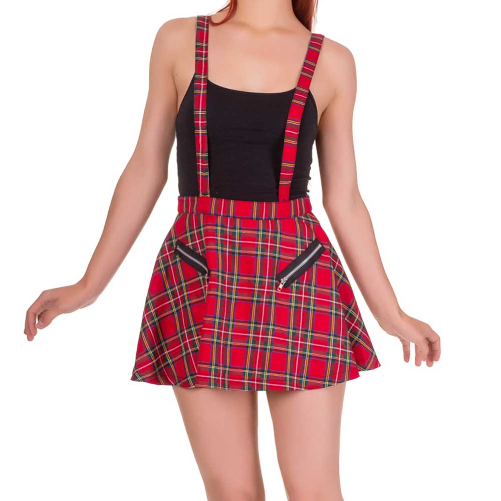 Banned - Highlife Pinafore Korte rok - Rood